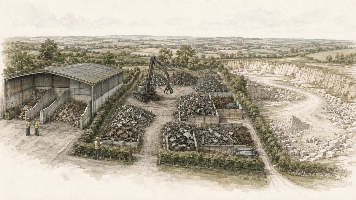 Receiving sites include transfer stations, scrap yards and sites taking inert material.