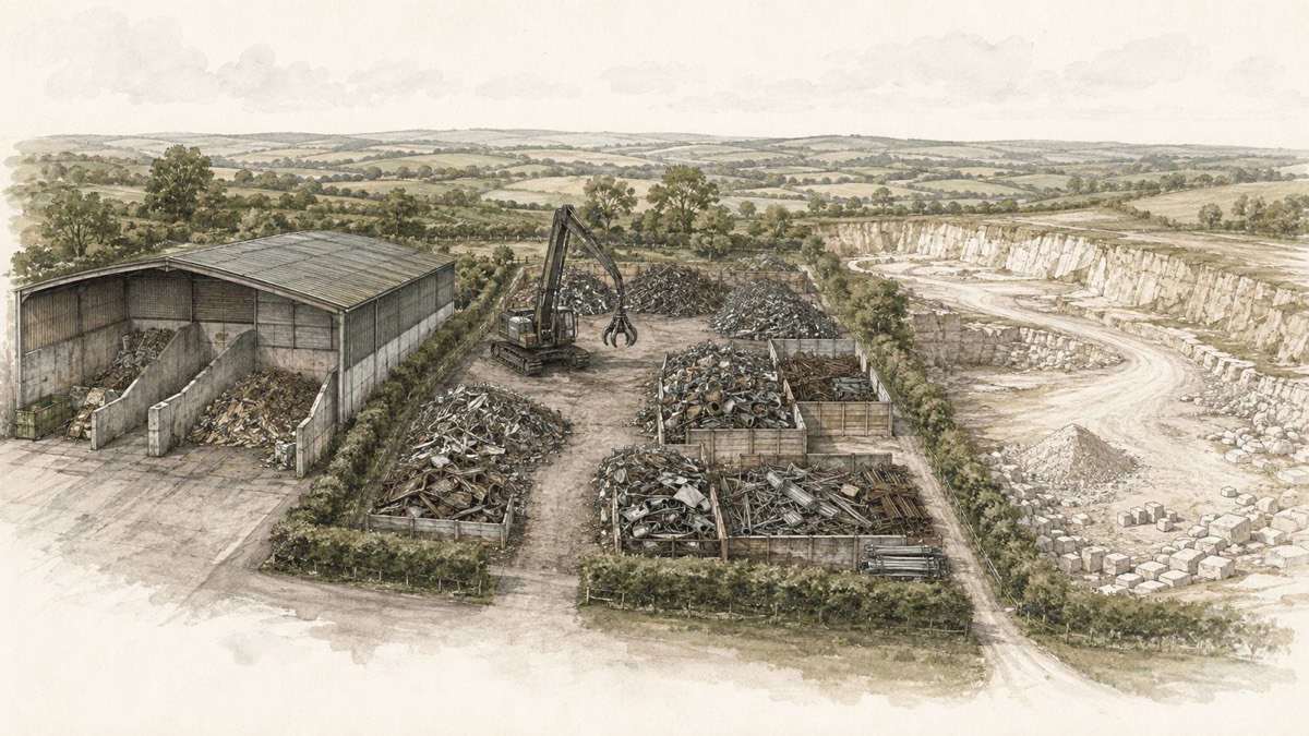Receiving sites include transfer stations, scrap yards and sites taking inert material.
